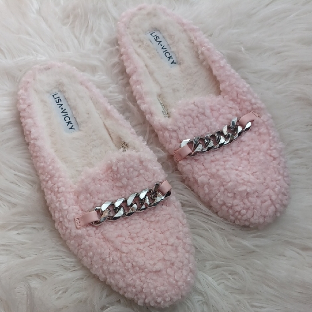 Lisa *VickyEneegy Faux Shearling Slip On  Mule